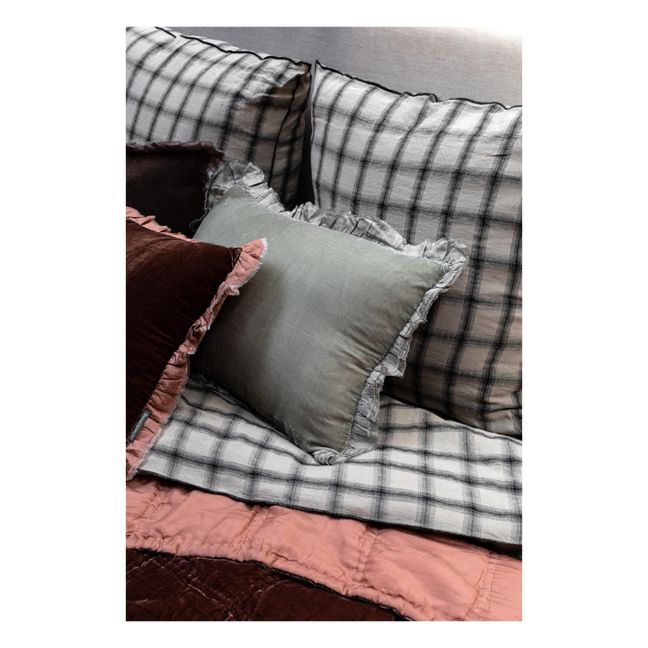 Housse de couette Highlands en lin lavé | Blanc