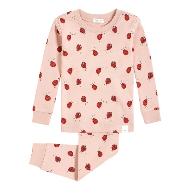 Pyjama Deux Pièces Coton Bio Coccinelle | Dusty Pink