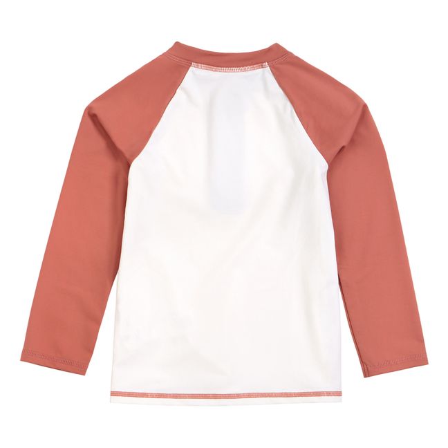 Camiseta de nailon Anti UV con estampado de palmera | Terracotta