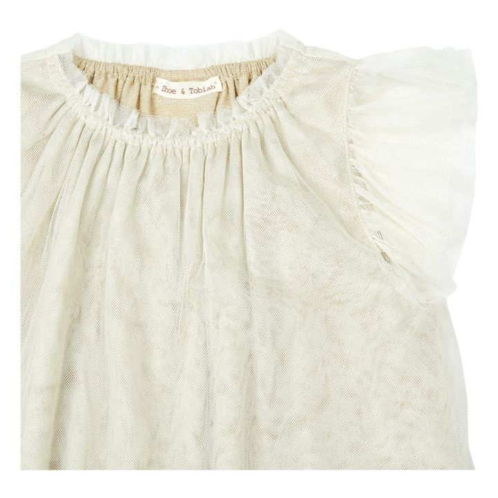 Pailletten-Tüll-Kleid | Beige- Produktbild Nr. 1