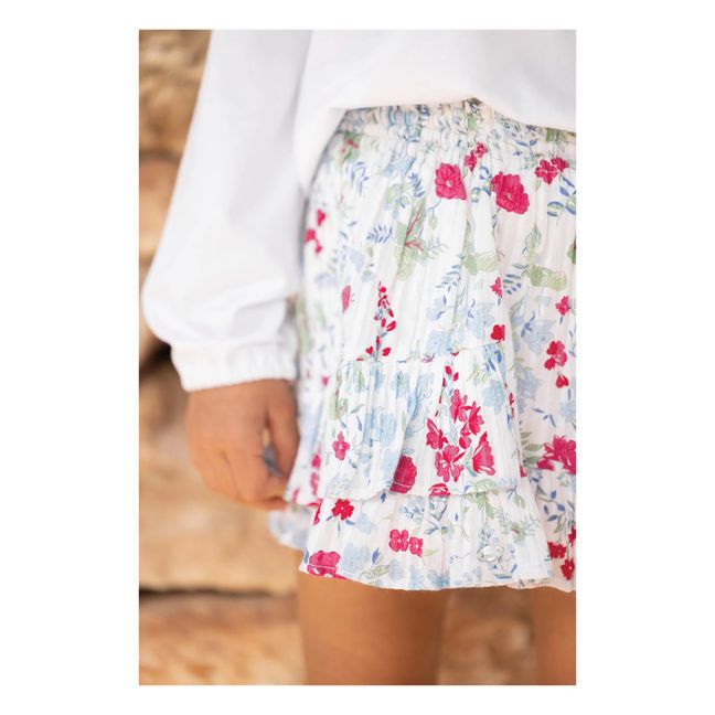 Jupe Fleurie | Ecru