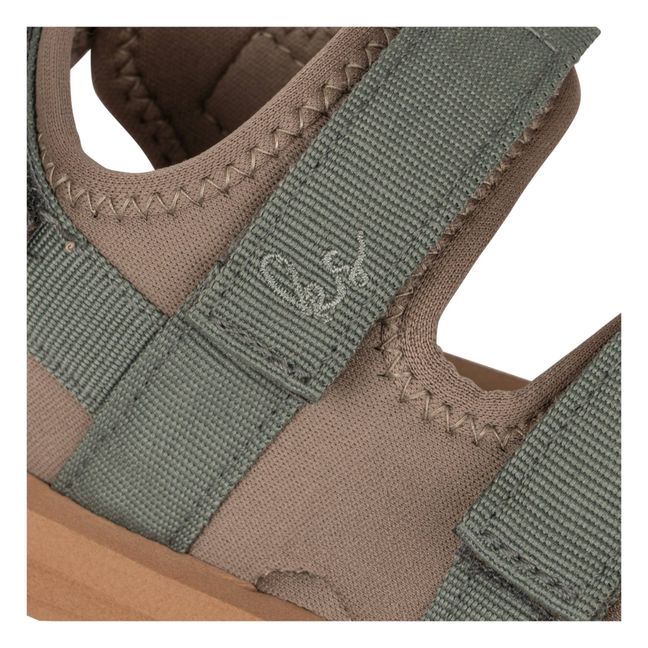 Flache Sandalen Sun | Salbei