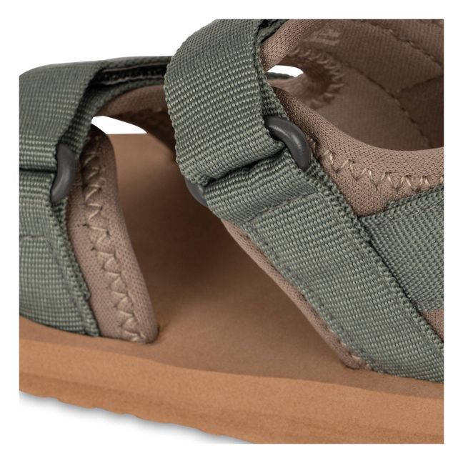 Flache Sandalen Sun | Salbei
