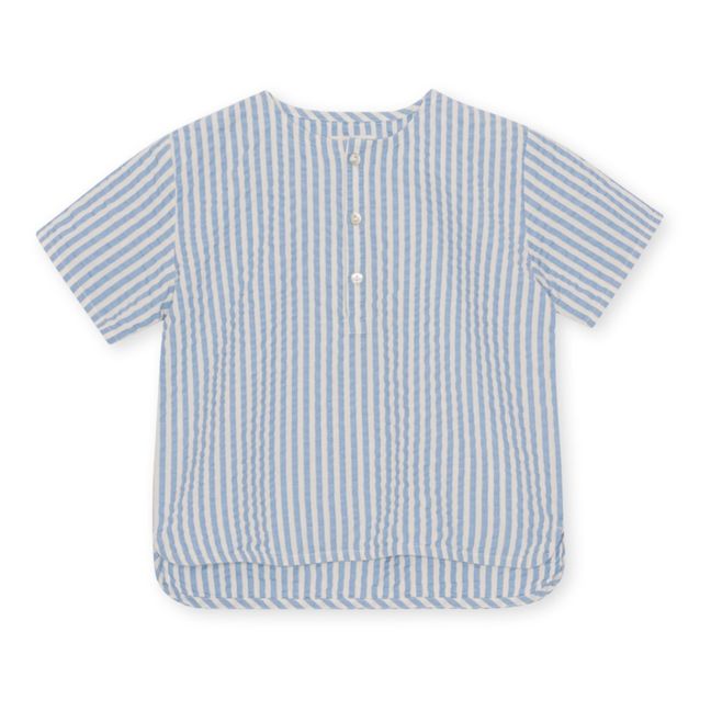Ace Organic Cotton Shirt | Blue