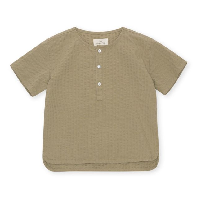 Ace Organic Cotton Shirt | Beige