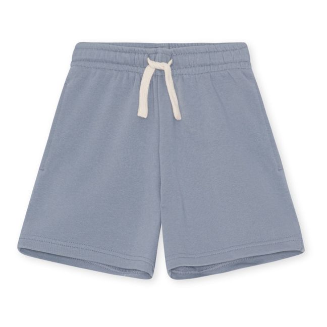 Lou Organic Cotton Long Shorts | Graublau