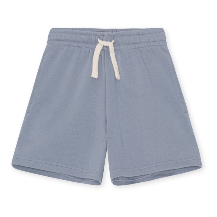 Lou Organic Cotton Long Shorts | Azul Gris- Imagen del producto n°0