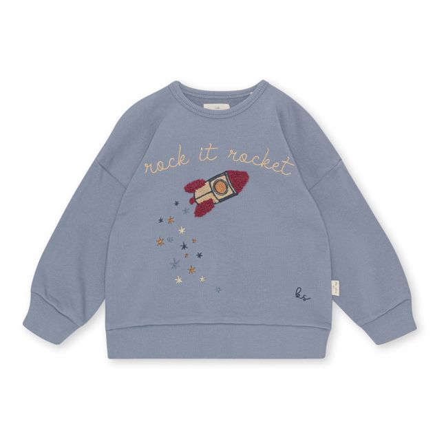 Sweat Lou Coton Bio | Bleu gris