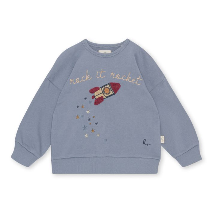 Sweatshirt Lou Bio-Baumwolle | Graublau- Produktbild Nr. 0