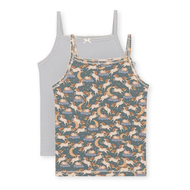 Organic Cotton Tank Tops - Set of 2 | Gris