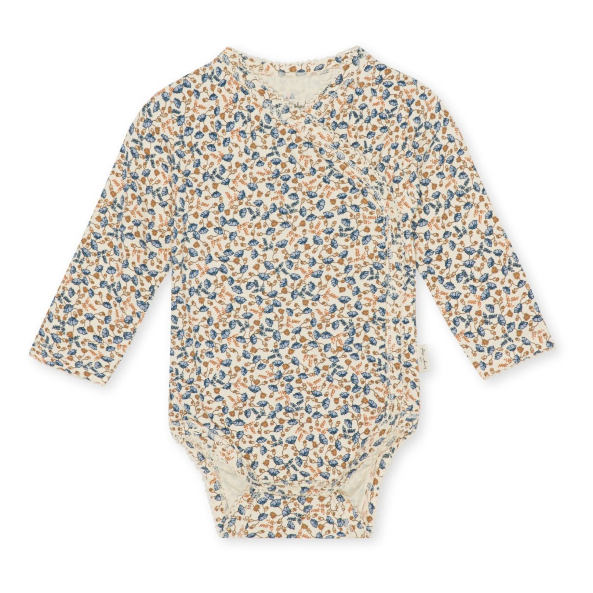 Organic Cotton Newborn Baby Bodysuit | Azul- Imagen del producto n°0