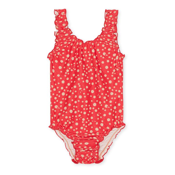 Recycled Polyester One-Piece Swimsuit | Red- Product image n°0