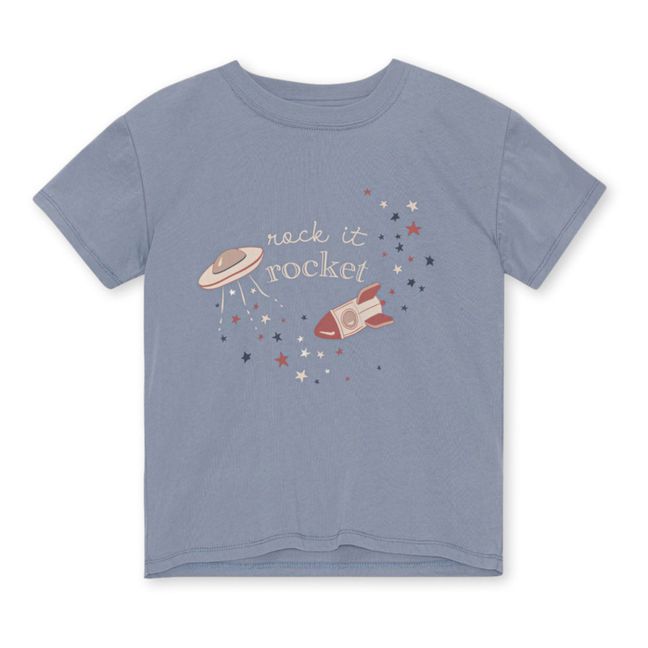 T-shirt Famo Coton Bio | Bleu gris