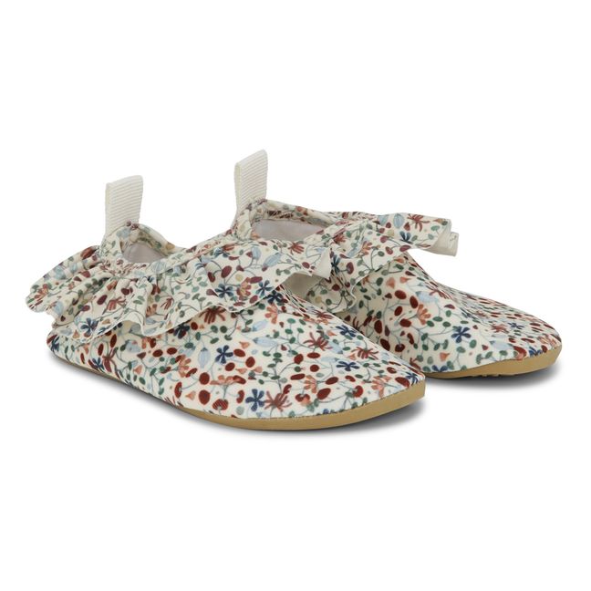 Zapatos de baño con estampado floral Twinkle | Crudo