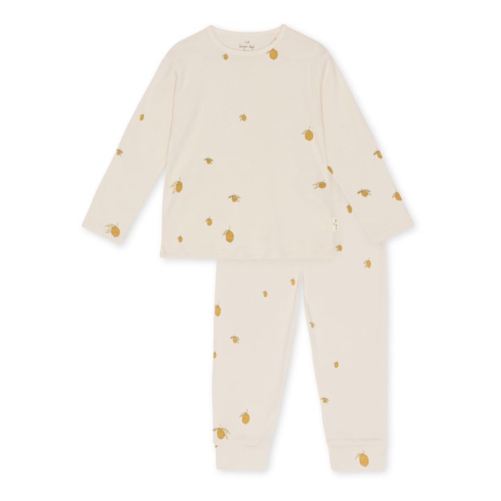 Pyjama-Set aus Bio-Baumwolle | Beige- Produktbild Nr. 0