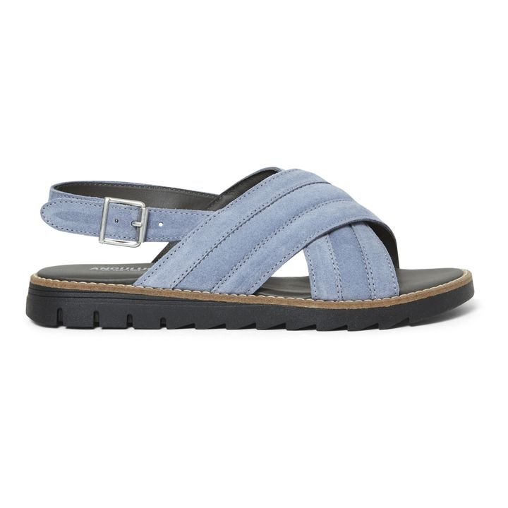 Suede Sandals | Azzurro- Immagine del prodotto n°0