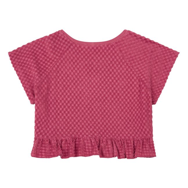 T-Shirt Eponge Volants | Rose