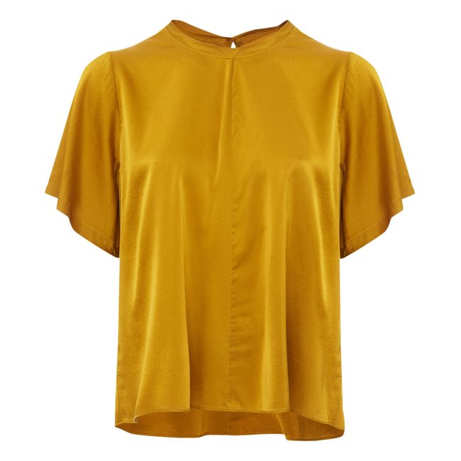 Top Satin de Soie | Ambre