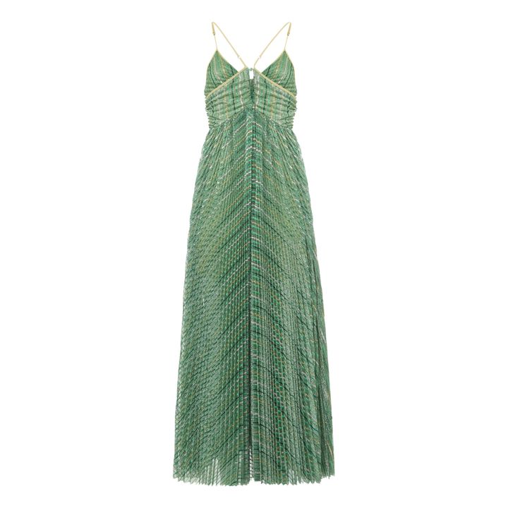 Vestido metalizado | Verde- Imagen del producto n°4