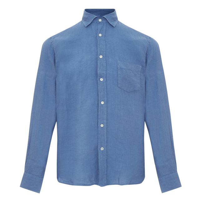 Hemd Paul Pat Leinen | Blau