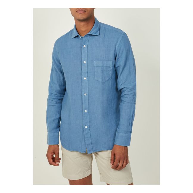 Hemd Paul Pat Leinen | Blau