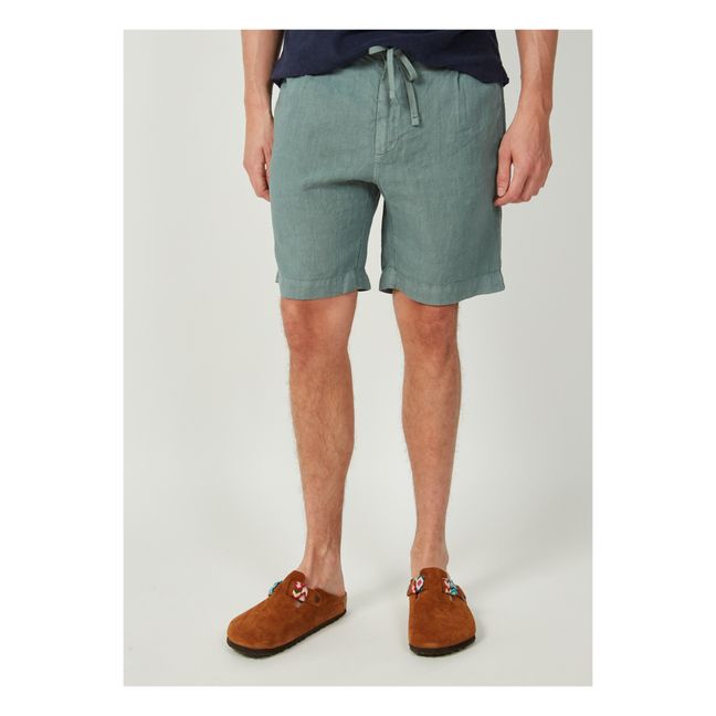 Bermudas de lino Tank | Verde Abeto
