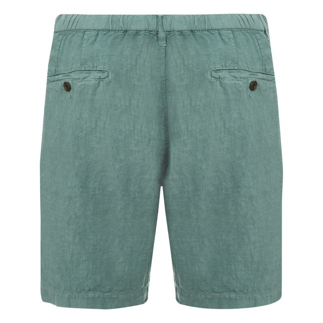 Bermudas de lino Tank | Verde Abeto