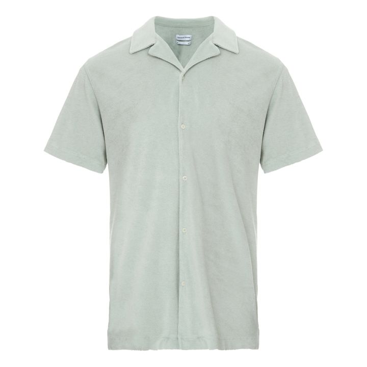 Terry Cloth Short Sleeve Shirt | Salvia- Immagine del prodotto n°0
