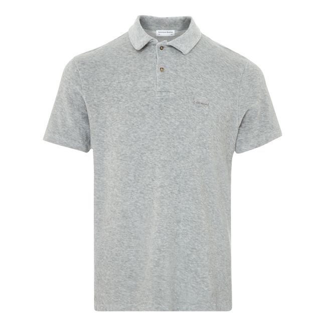 Terry-Polo | Grau Meliert