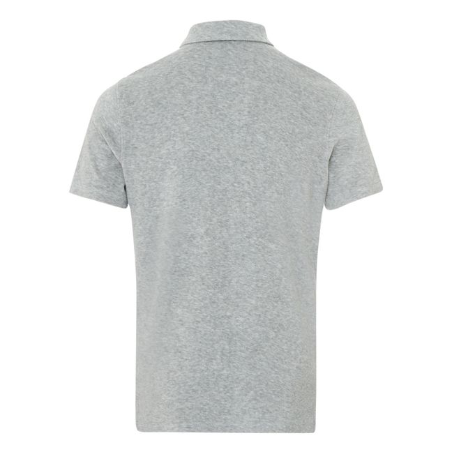 Terry-Polo | Grau Meliert