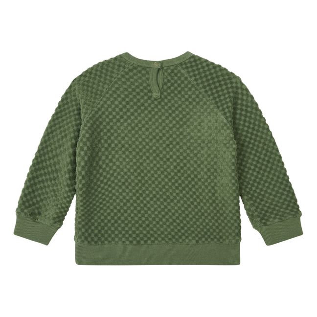 Frottee-Sweatshirt | Khaki