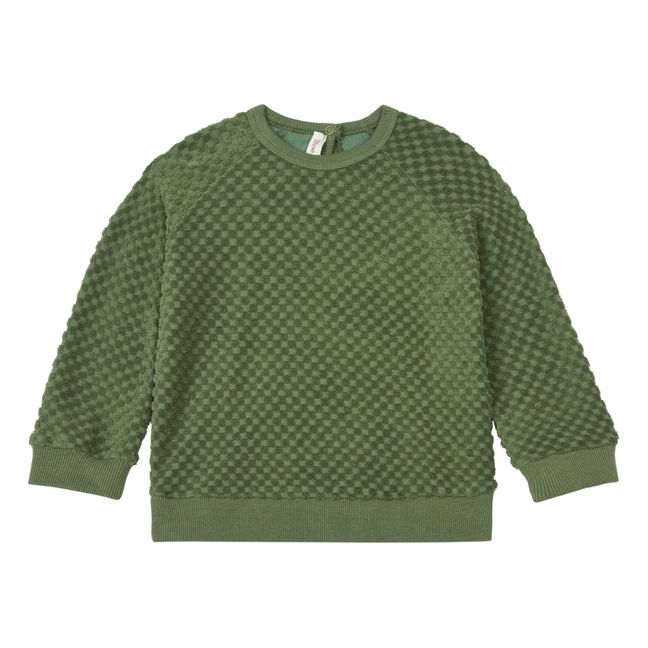 Frottee-Sweatshirt | Khaki