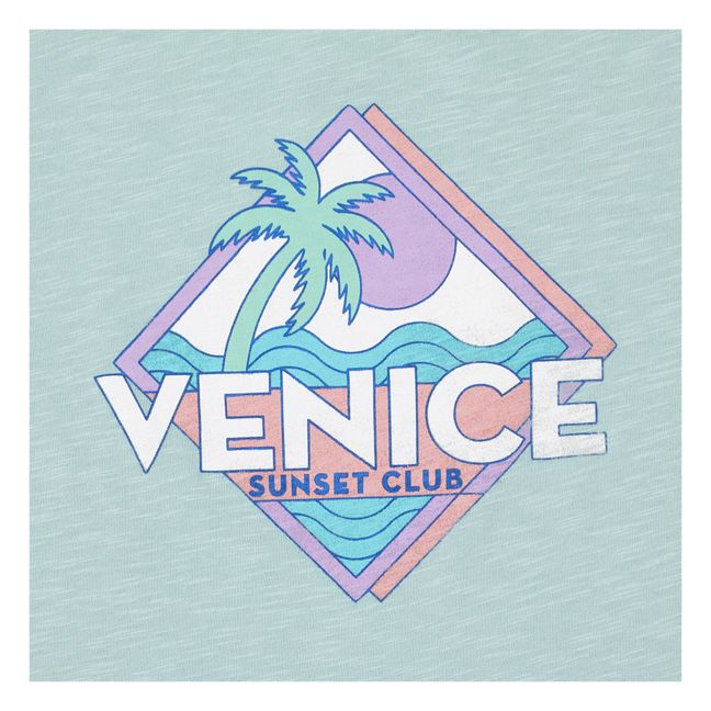 Organic Cotton Venice Girl T-Shirt  | Turchese