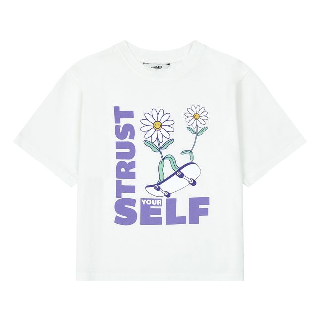 T-Shirt Ample Trust Self Coton Bio | Blanc cassé