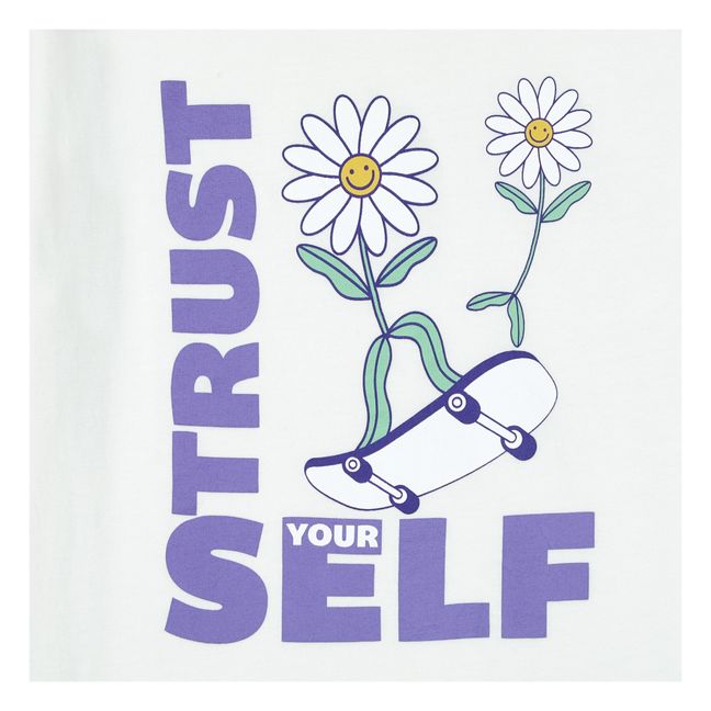 T-Shirt Ample Trust Self Coton Bio | Blanc cassé