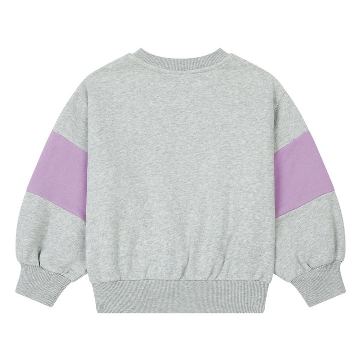 Organic Cotton Venice Girl Sweatshirt  | Grigio chiné- Immagine del prodotto n°3