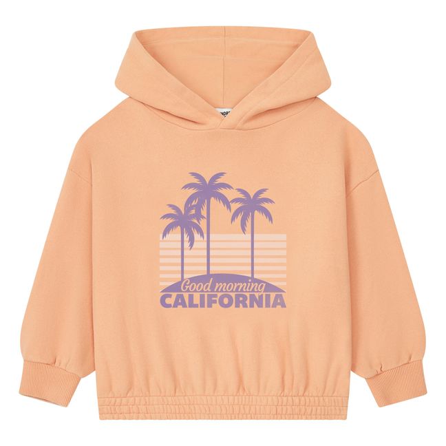 Hoodie Morning California Coton Bio | Abricot