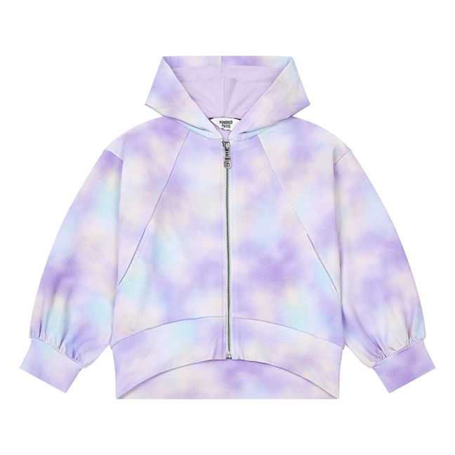 Organic Cotton Zip-Up Tie-Dye Hoodie  | Malva