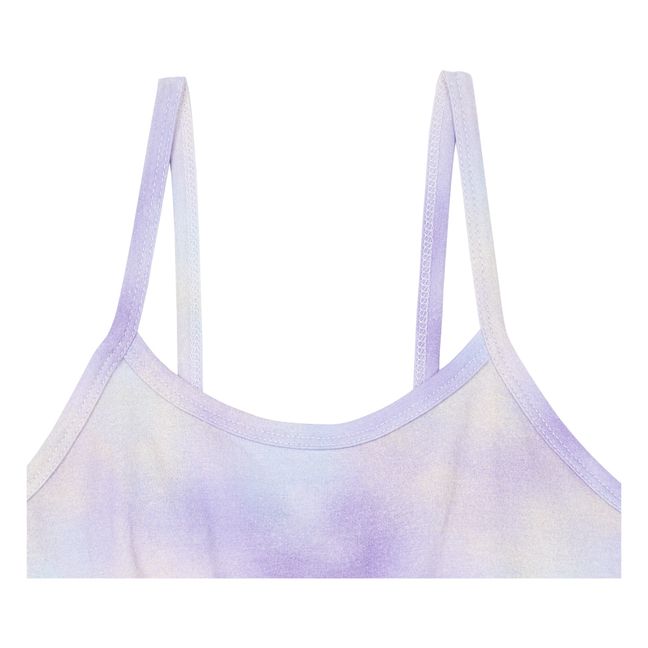 Organic Cotton Tie-Dye Playsuit  | Mauve