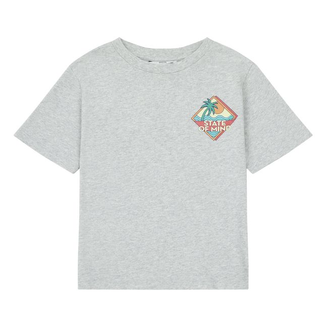 Organic Cotton State Of Mind T-Shirt | Heather grey
