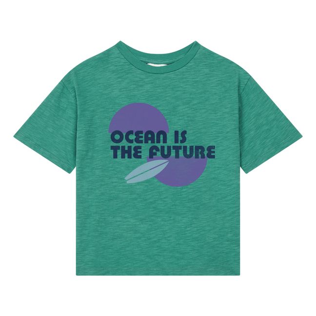 Organic Cotton Ocean Future T-Shirt  | Verde