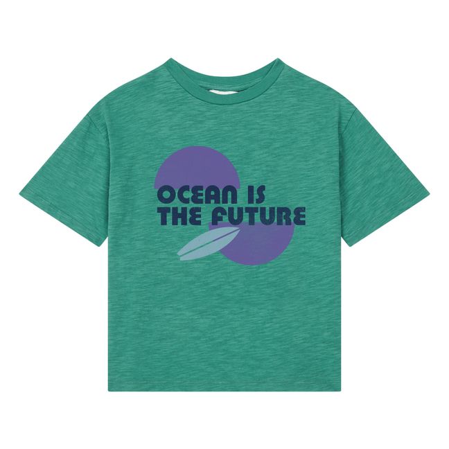 T-Shirt Ocean Future Coton Bio | Vert