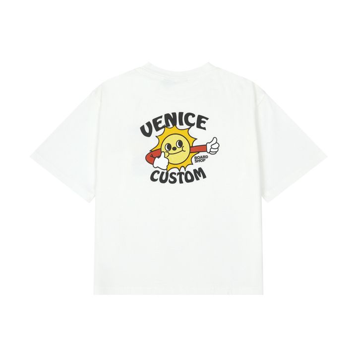 Organic Cotton Venice Custom Loose T-Shirt  | Blanco Roto- Imagen del producto n°4