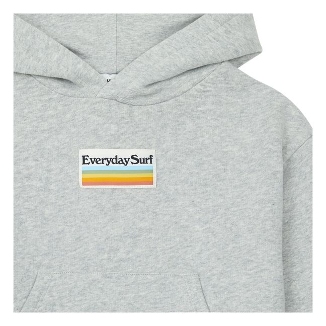 Organic Cotton Everyday Surf Hoodie  | Gris Jaspeado