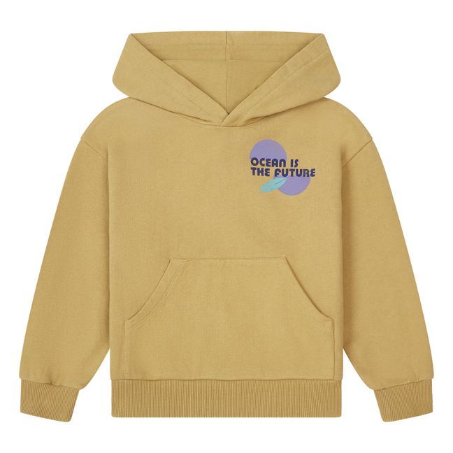 Organic Cotton Ocean Hoodie  | Camel
