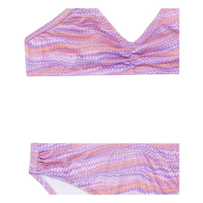 Mini Waves Printed Bikini | Purple