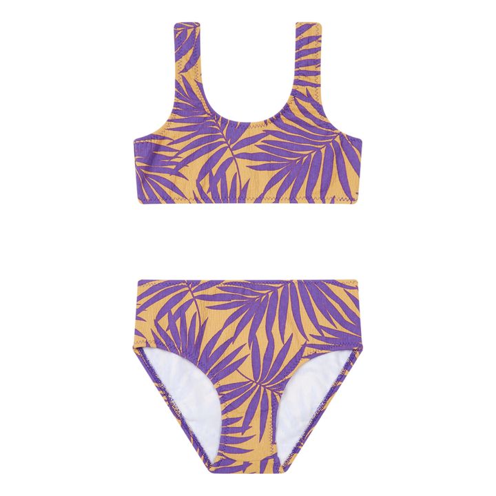 Palm Trees Printed Bikini | Lilac- Product image n°0