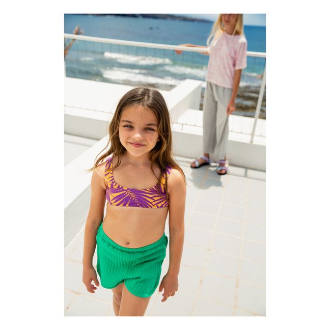 Palm Trees Printed Bikini | Lilac