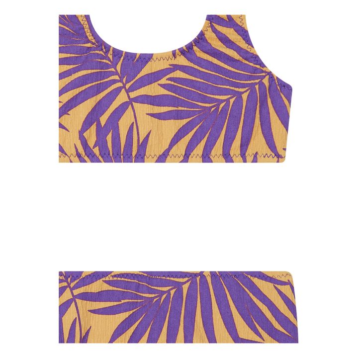 Palm Trees Printed Bikini | Lilac- Product image n°2