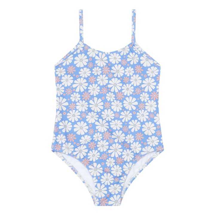 Daisies Printed Swimsuit | Blue- Product image n°0
